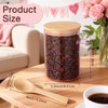 3 Set Pink Sugar Jars with Bamboo Lid and Spoon