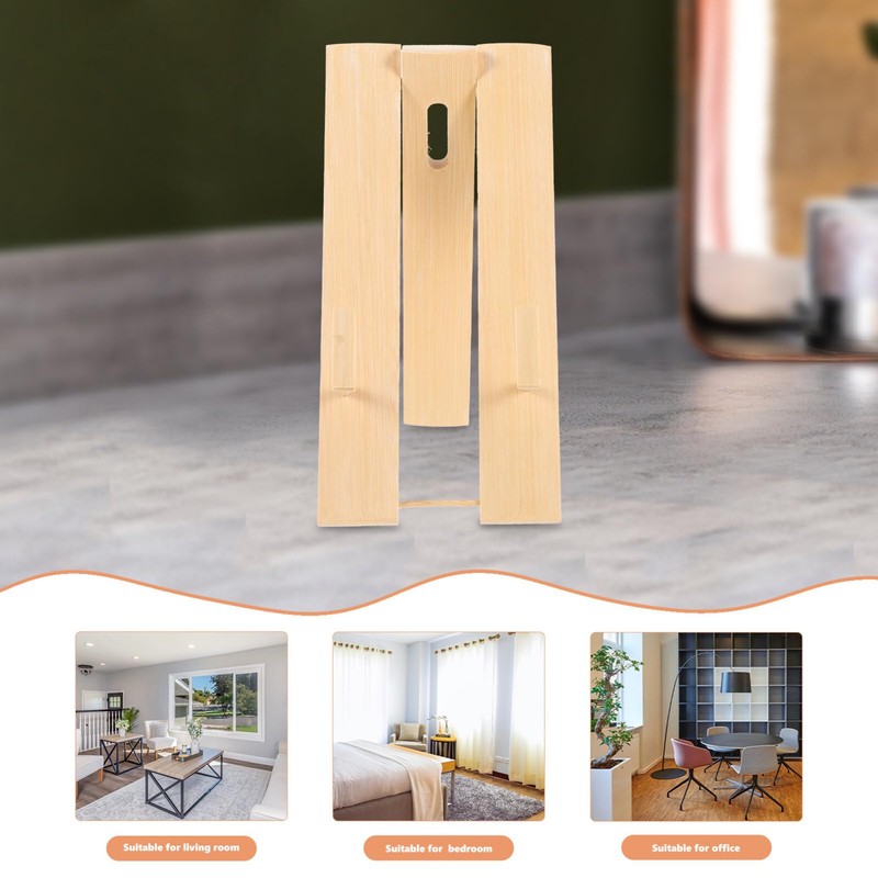 Healifty Folding Fan Display Stand Wood Fan Display Stands Wall