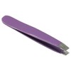 HTS 172M3 2" Purple Mini Slanted Travel Eyebrow Tweezers