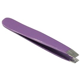 HTS 172M3 2" Purple Mini Slanted Travel Eyebrow Tweezers
