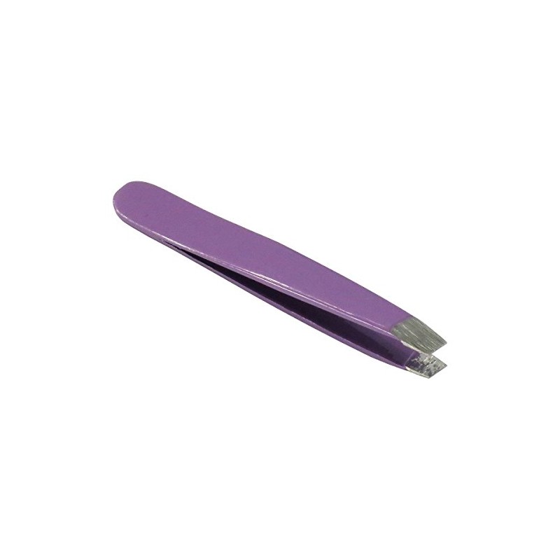 HTS 172M3 2" Purple Mini Slanted Travel Eyebrow Tweezers