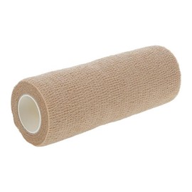 Henry Schein Premium Self-Adherent Bandage – 6" x 5 Yards, Tan – Case of 72 Rolls (12 per Box, 6 Boxes) – Flexible, Non-Woven, Non-Sterile Wrap for Compression & Wound Support