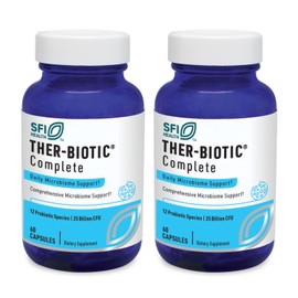 Klaire Labs SFI Health Ther-Biotic Complete - Hypoallergenic Probiotics for Women & Men - Acid-Stable Probiotic Supplement - 12 Species for Immune & Digestive Health - 25 Billion CFU (2 Pack)