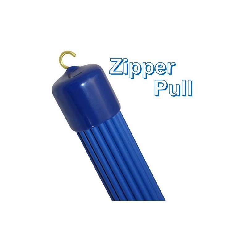 Rehabilitation Advantage Ribbed Handled Button Aid with Zipper Pull