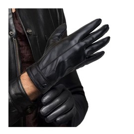 Philivivi Men's Winter Touchscreen Gloves Artificial Leather Warm Mittens Lined for Camping Hiking Mountaineering Cycling Running Climbing Outdoor, Style1, X-Large