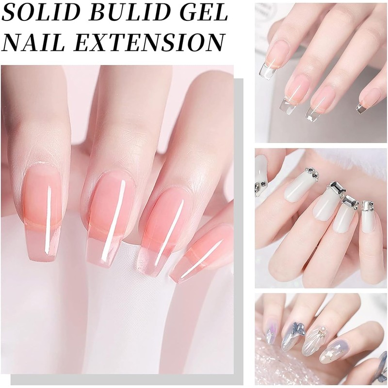 Solid Gel Constructor de Extensiones de Uñas Gel Kit de