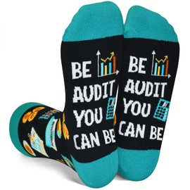 Funny Accountant Auditor Gifts Be Audit You Can Be Accounting Socks for Women Men