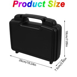 Mtxorvix Heavy-Duty Compact Tool Box 10.2x7.1x3 Inch - Impact-Resistant Case with Customizable Foam Insert, Secure Buckle & Ergonomic Handle for Tradesmen, Electricians & DIY Tools Storage