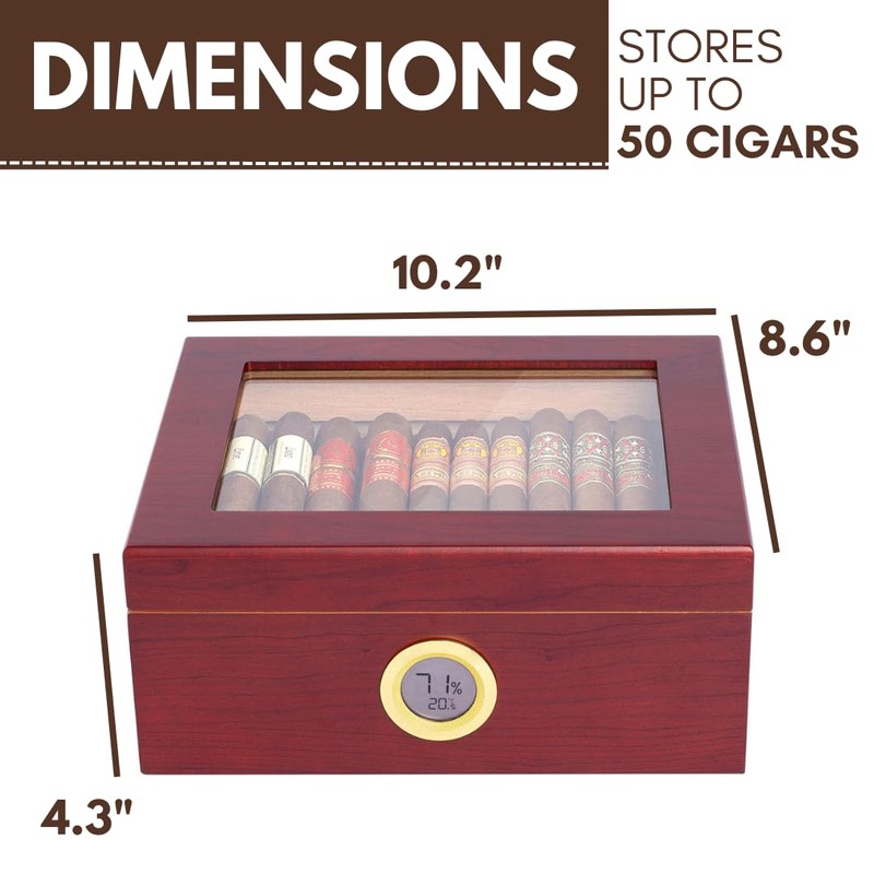 Mantello Cigars Humidor, Cigar Box, Cigar Humidors- Cigar Humidor Box