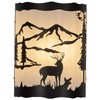 Monaxon Rustic Deer Sconce Wall Lamp with Shade – E26