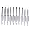 Beavorty 10pcs Portable Folding Nail Files Professional Double-Sided Nail Buffers