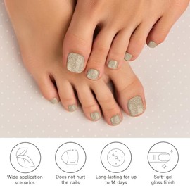 Nagelfolie UV H√§rtend - 32 St√ºck Fu√ün√§gel Zum Kleben Nagelfolien UV H√§rtend Fussn√§gel Zum Kleben UV Gel Nagelfolie Selbstklebend mit Jeder Nagellampe Inkl Nagelpads Nagelfeile und Holzst√§bchen