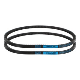 sourcing map 3VX265 Rubber V-Belt, Raw Edge Cogged Industrial V Belt 26.5" Length x 0.38" Width x 0.32" Thickness