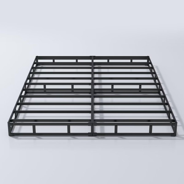 ALDRICH 5 Inch Heavy Duty Metal Box Spring Mattress Foundation 3000lbs Max Weight Capacity/Non-Slip/No Noise/Easy Assembly/Easy Clean Cover,Full
