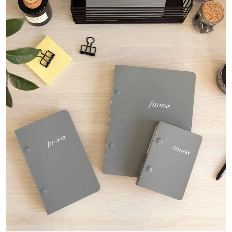 FILOFAX Personal Size Organizer Refill Storage Binder, 7.08-inch Height, Grey