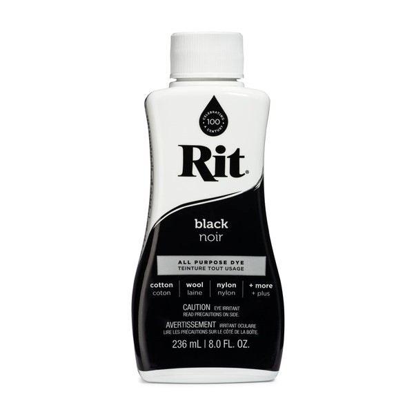 Rit All-Purpose Liquid Dye, Black