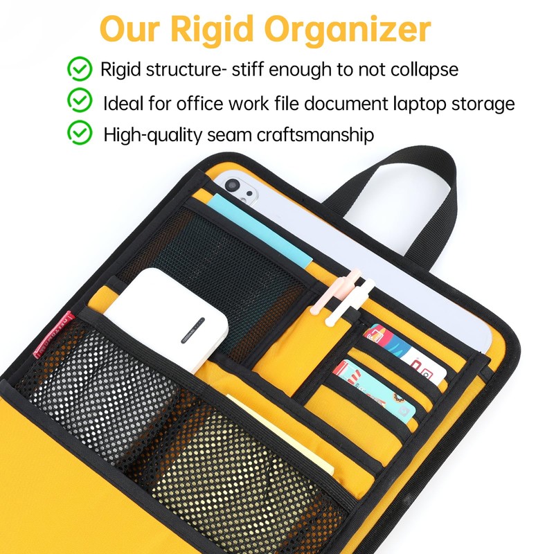 DELTAMANN Slim Rugged Backpack Organizer Insert for Business Casual Men