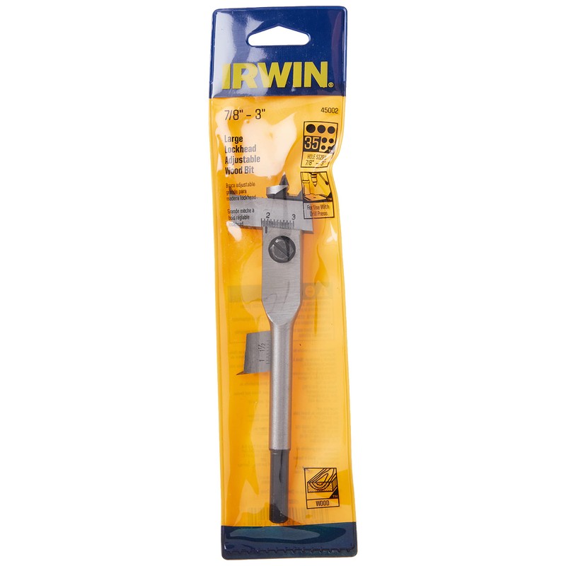 IRWIN Tools 45002 Lockhead Adjustable 7/8-Inch to 3-Inch Adjustable Spade