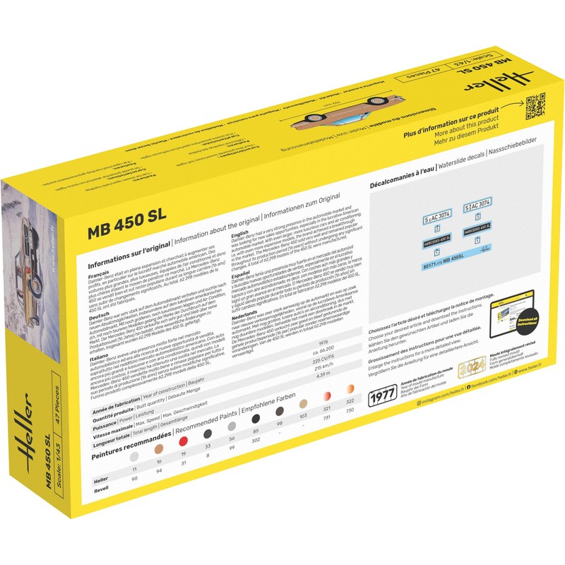 Heller 1:43 - MB 450 SL