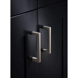 Top Knobs M1153 Nouveau III Collection 8-13/16" Square Bar Pull, Flat Black