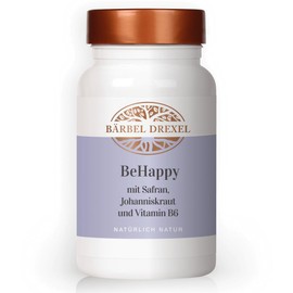 BeHappy Kapseln Wohlfühl-Komplex mit Safran, Johanniskraut und Vitamin B6 (60 Stk) Be Happy Naturheilkunde BÄRBEL DREXEL®
