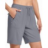 MAGCOMSEN Lightweight Hiking Shorts for Women 8" with Pockets Quick