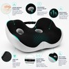 Memory Foam Seat Cushion for Long Sitting – Adjustable Coccyx
