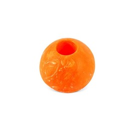 P.L.A.Y. Cute Outdoor Dog Toys - ZoomieRex IncrediBall Rubber Ball Toy, Great for Puppies & Small, Medium, Large Dogs - Dishwasher Safe, Indestructible, Floats in Water, Beach Friendly (Orange, Small)