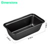 Tiawudi 6 Pack Mini Loaf Pans, Non-Stick Baking Bread Pan,