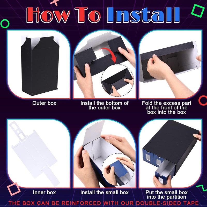 Wonderjune 9 Drawer Trading Card Storage Box Includes 9-600 CT