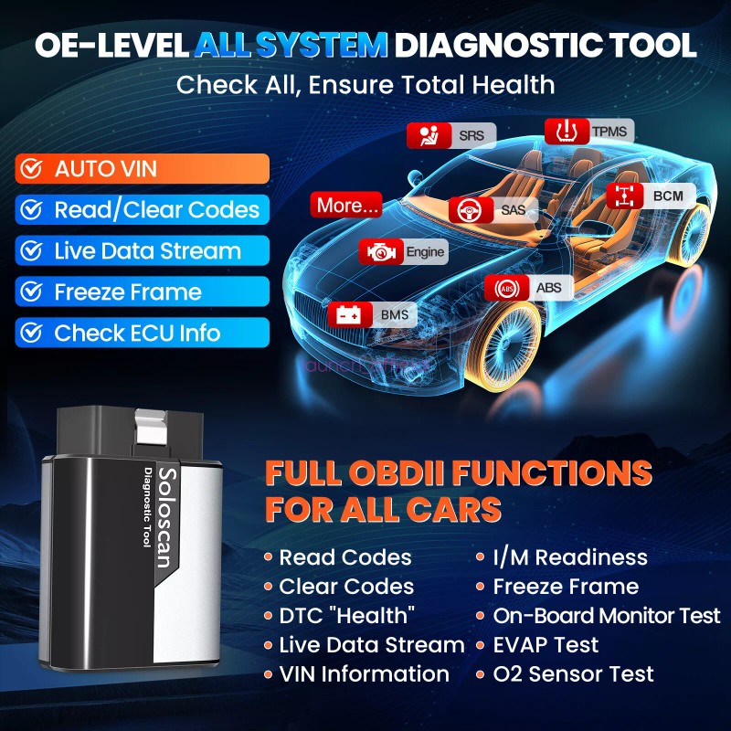 Kingbolen Soloscan For TOYOTA Scanner Car Diagnostic ECU Coding Tool
