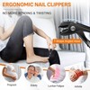 Nail Clippers for Thick Nails Seniors, DRMODE Angled Head Ergonomic