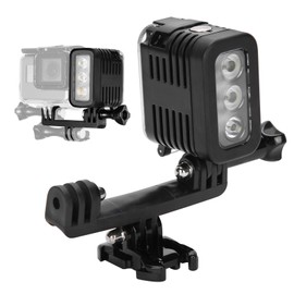 Luz de relleno de buceo, luces de relleno de video LED regulables impermeables bajo el agua de 30 m con batería de litio incorporada de 1000 mAh, para cámaras deportivas para GOPRO Hero4 Session/hero5