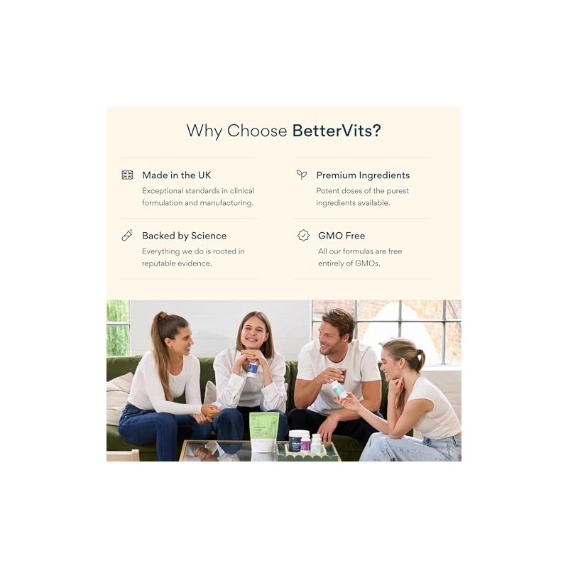 Bettervits Pregnancy Vitamins for Women with Folic Acid & Vitamin