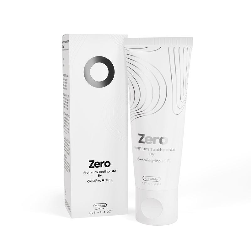 Something Nice Zero Premium Toothpaste with 10% Nano-Hydroxyapatite, Xylitol, and