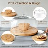 MASTERTOP Cake Stand with Dome Cover - 6 in 1