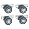 Parquet Side Rollers 30 x 14 mm TPE Wheel Grey