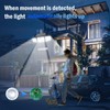 daphino Solar Lights Outdoor 2500LM Motion Sensor Outdoor Lights,3 Head