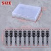 LEONTOOL Impact Adapter, Square Socket Bit, Set of 10, 6.35mm