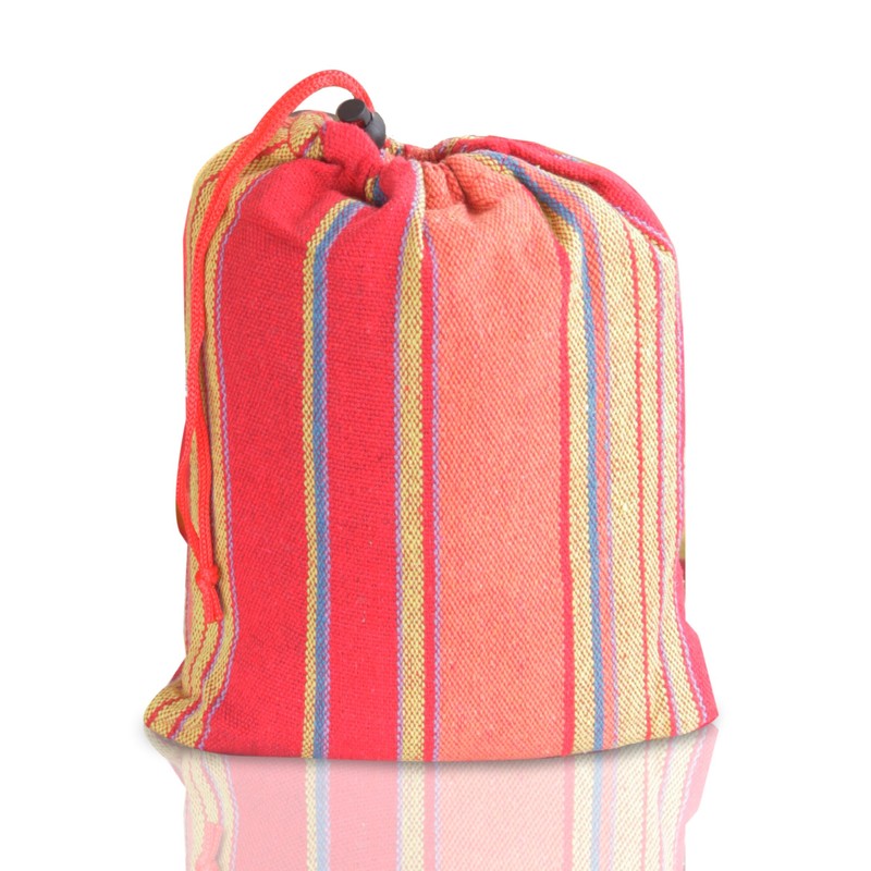 Tortola Salsa Outdoor Garden Hammock with Side Bag Attached