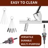 Piriuuo Multi-Purpose Airbrush Cleaning Kit, Spray Cleaning Repair Tool Airbrush