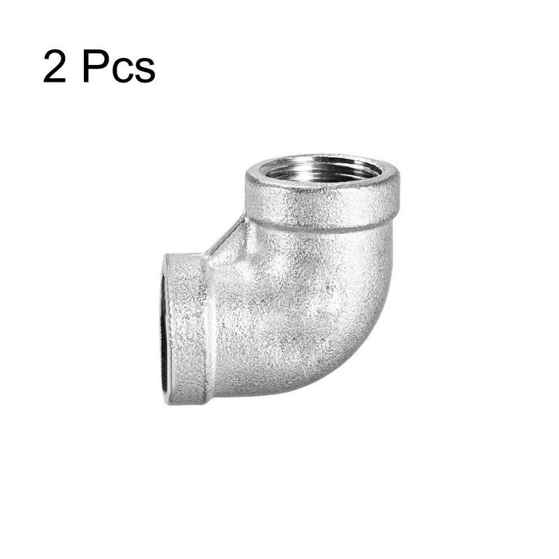 sourcing map Stainless Steel 304 Cast Pipe Fitting 90 Degree