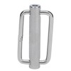 2Pcs Slide Buckle 316 Stainless Steel Rectangle Adjustable Knurled Roller
