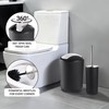 Bathroom Accessories Set, 12Pcs Black Accessory Sets with Body Scrubber,