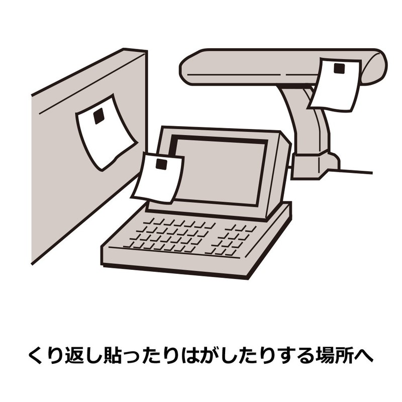 プラス 粘着ピン リピタック 20mm 12片入 クリヤー