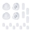 DIFFWELY Universal Control Knobs Replacement Compatible Oven/Stove/Range White Universal Knobs