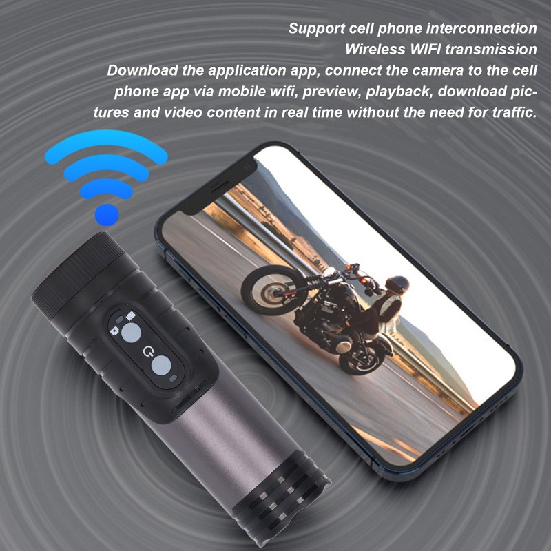 4K Action Camera Waterproof Bike Motorcycle Helmet Camera Anti Shake