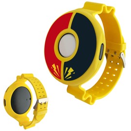 Chanvoo Soft Silicone Band Compatibile with Poke Go Plus + 2023, Protective Case Adjustable Wristband (Yellow)