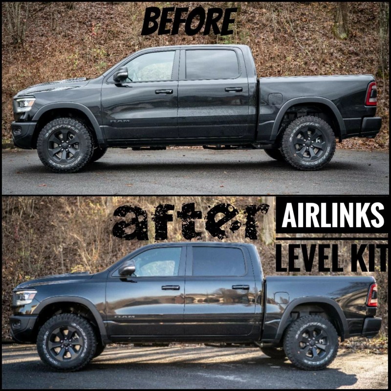 AIRLINKS Front Leveling Kit for 2019-2023 Ram 1500 with Air