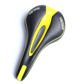 Bicycle Saddle, For Sports, Painless, Lightweight, Cycling Saddle, Soft Saddle, Perforation, Cushion, Breathable, Reduced Pressure, Easy Installation, Road Bike, Yellow